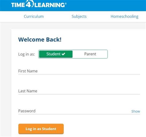 time4learning student login site