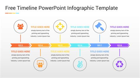 timeline powerpoint infographic