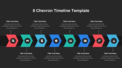 timeline template chevron presentation template