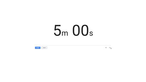 timer 5 minutes google