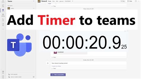Timer App For Microsoft Teams