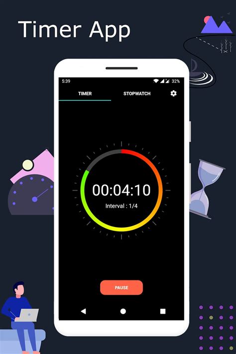 Timer App With Warning