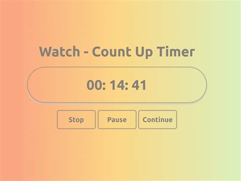 Timer Count Up Javascript