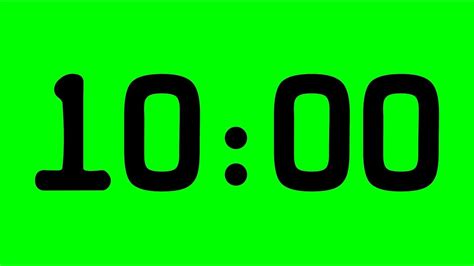 timer countdown 10 minutes for exercise