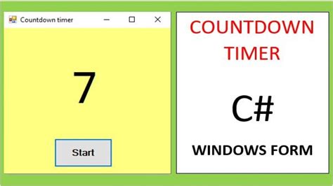 Timer Countdown C#