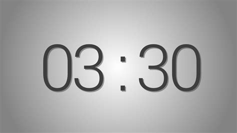 timer for 3 minutes and 30 seconds