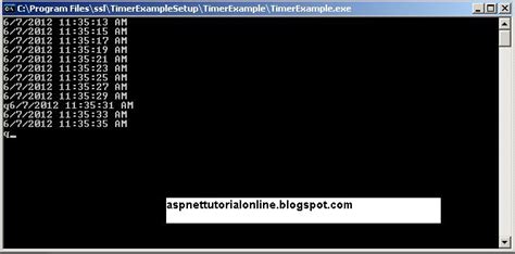 Timer In C# Asp.net