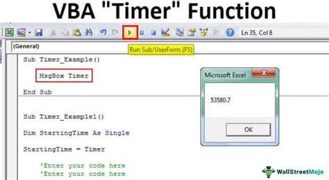 Timer In Excel Vba