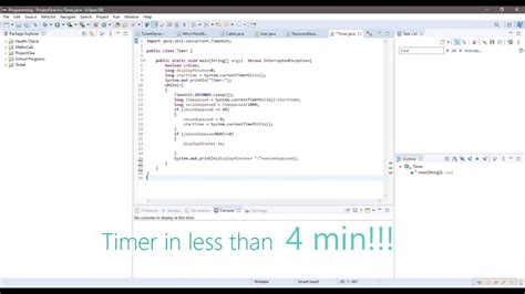 Timer In Java Seconds