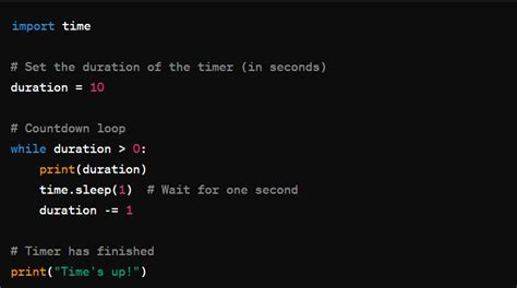 Timer In Python While