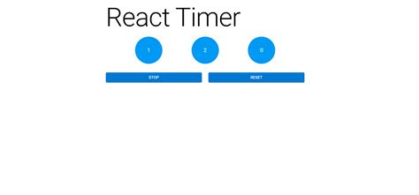 Timer In React Js Codesandbox
