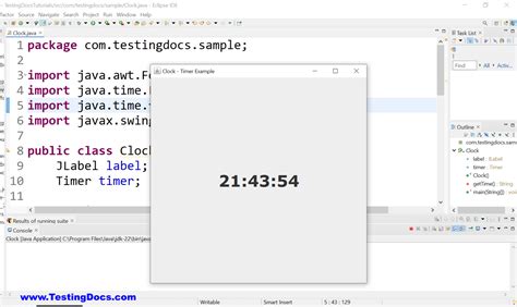 Timer Java Docs