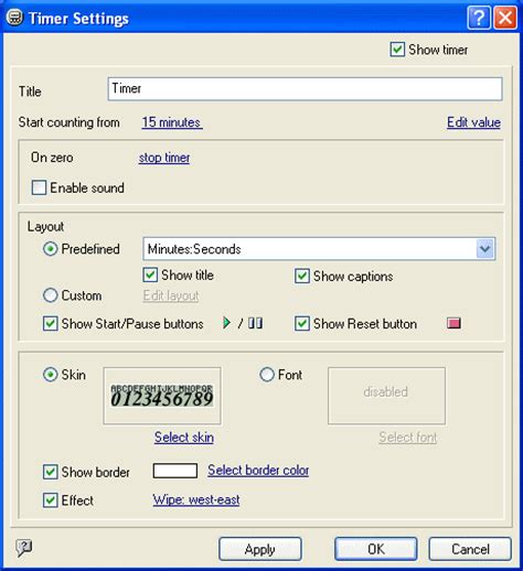 Timer Software Definition
