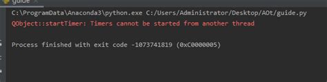 Timers Cannot Be Started From Another Thread Python
