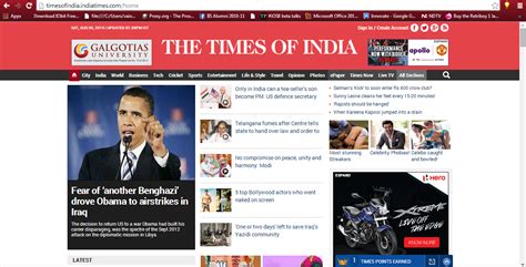 times of india website entertainment
