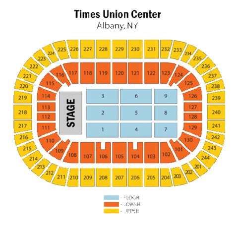 times union center albany ny seating chart