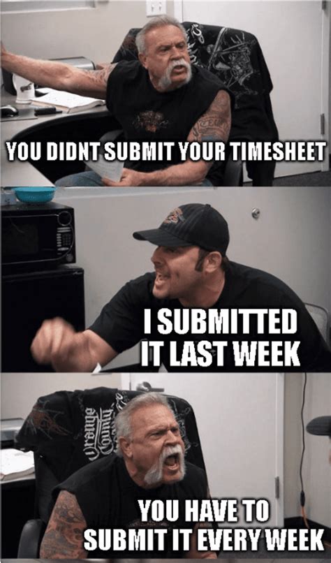 Timesheet Day Meme