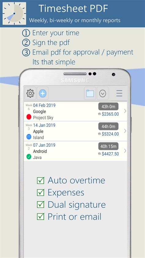Timesheet Pdf App