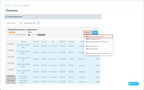 timesheets in employment hero