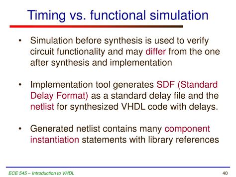 Timing Functional Simulation