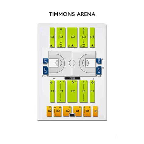 Timmons Arena Seating Chart