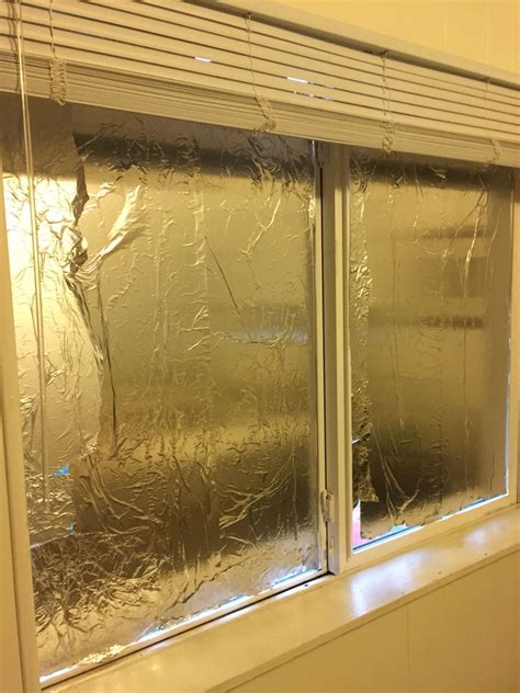 Tin Foil On Windows Left Marks