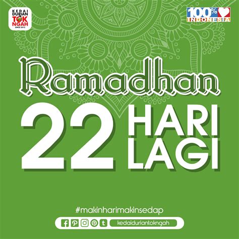 Ramadhan Kurang Berapa Hari Lagi 2020