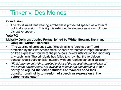 tinker v des moines majority opinion text