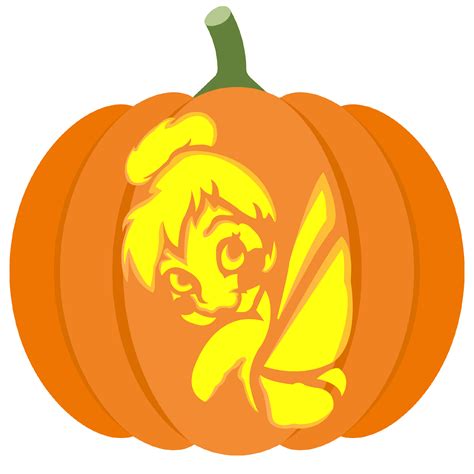 Tinkerbell Printable Pumpkin Stencil