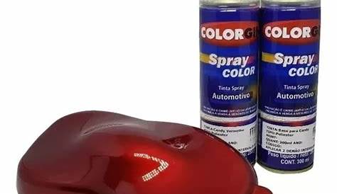 Spray Tinta Acrílica Vermelho Metalizado | Atwoo Car Cosmetics