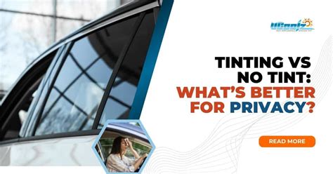 Window tinting provides privacy