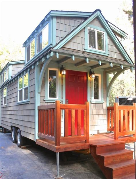 Tiny Craftsman Bungalow on Wheels WooHome