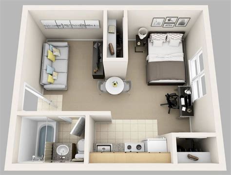 Tiny Apartment Layout Ideas