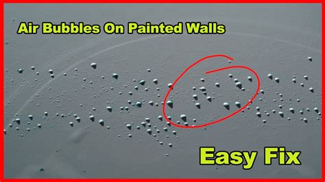 Tiny Bubbles In Paint On Wall