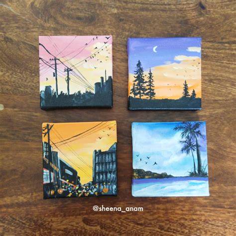 Tiny Canvas Painting Art