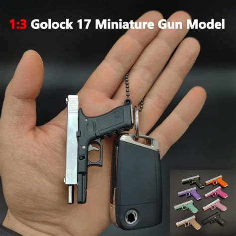 Tiny Glock Keychain With Bullets