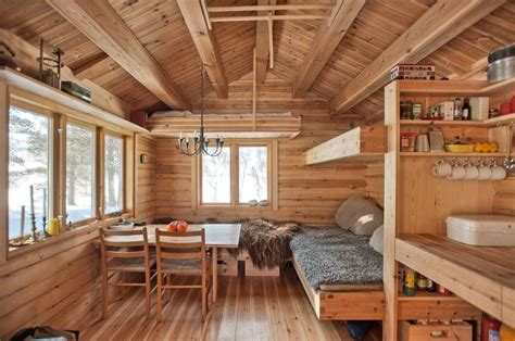 Tiny Ski Cabin Interior