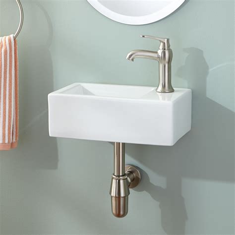 tiny wall hung sink