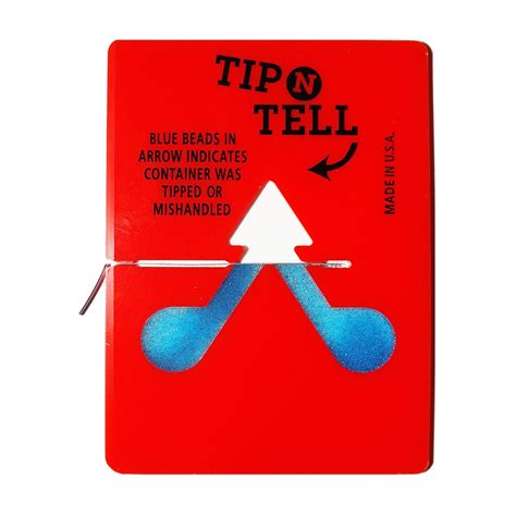 Tip and Tell Indicator Label Air Sea Containers