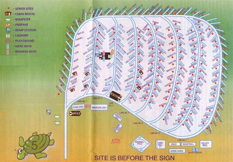 Tip Tam Camping Resort Map