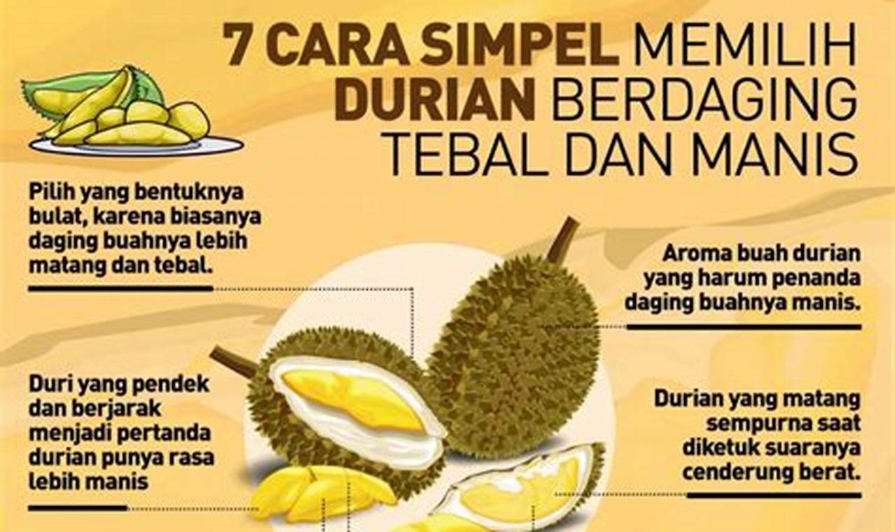 Tips Memilih Durian Terbaik: Panduan Lengkap Dapatkan Durian Berkualitas