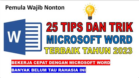 Tips dan Trik Ms Word Untuk Bisnis TechBanget