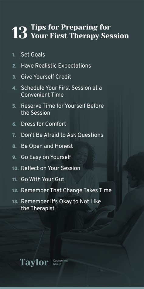 tips for first therapy session for therapist