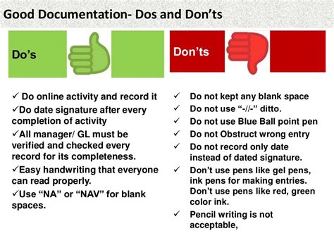 tips for good documentation practices