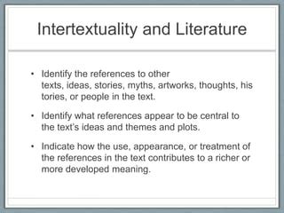 Tips for Identifying Intertextuality in Literature