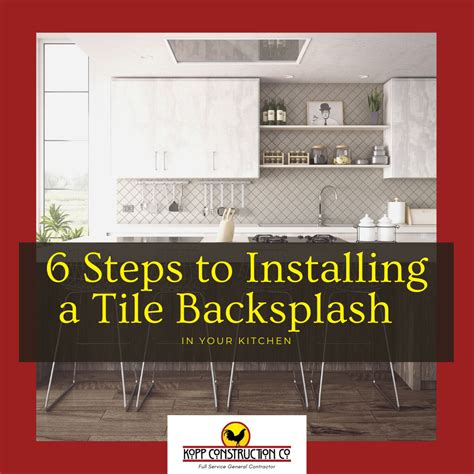 Tips For Installing Backsplash