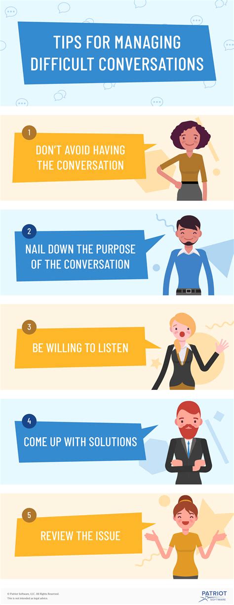 tips for managing difficult conversations