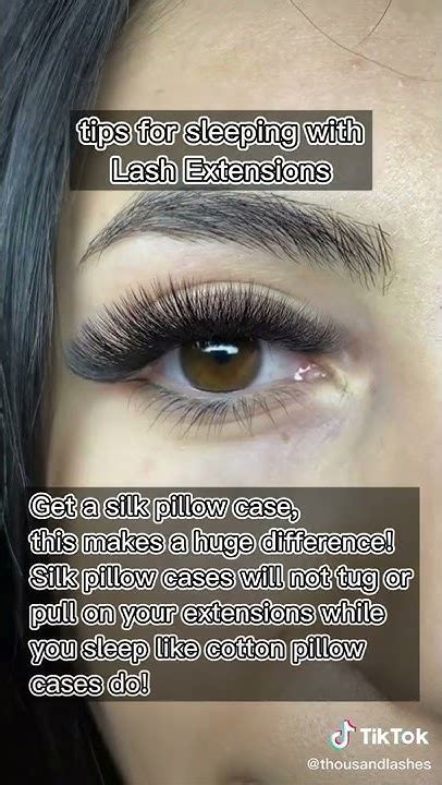 Tips For Sleeping With Lash Extensions