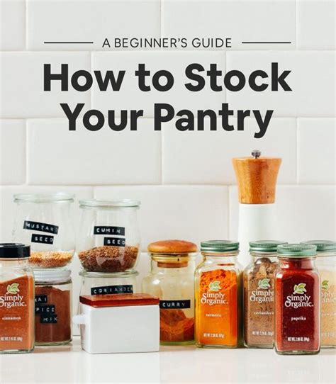 Tips For Stocking Your Pantry