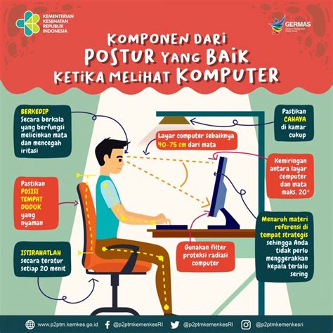 tips hidup sehat duduk dengan posisi yang benar gambar